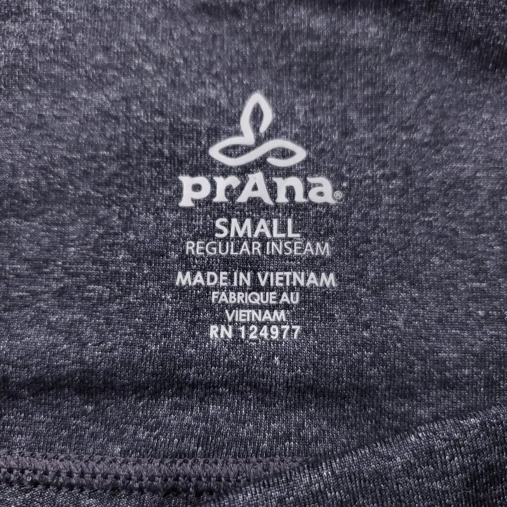 Prana Yoga Pants Women S Charcoal Gray Heather Wide Leg Flare Athleisure Casual - Picture 5 of 12